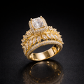 Diamond Look Cocktail Ring