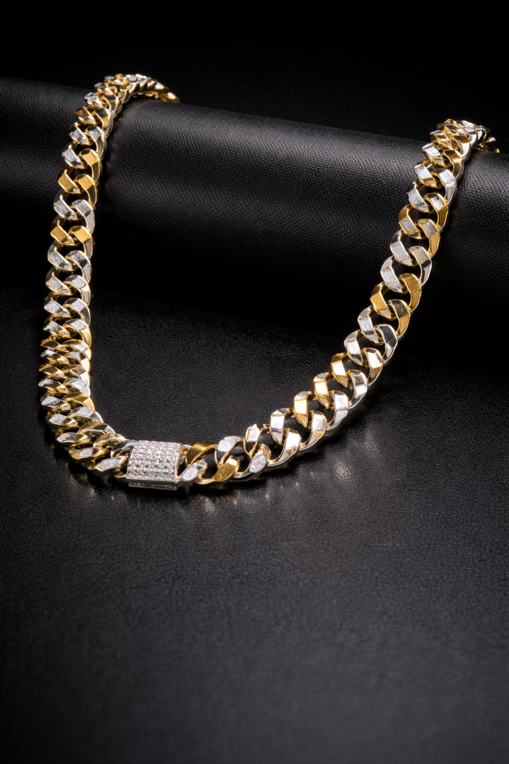 Iced-out Cuban Chain And Bracelet (Pair)