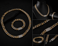 Iced-out Cuban Chain And Bracelet (Pair)